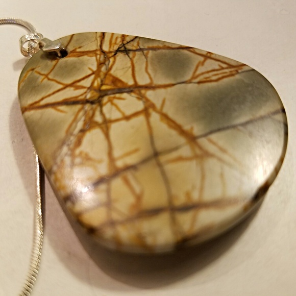 Picture Jasper and sterling silver pendant - Picture 5 of 7